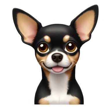 Chihuahua color café oscuro sticker