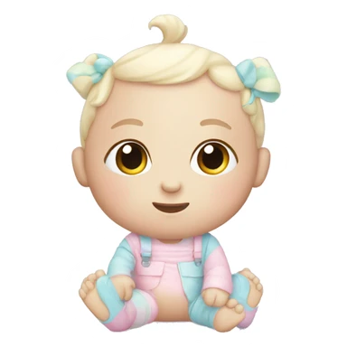 Pastel Baby toys  sticker