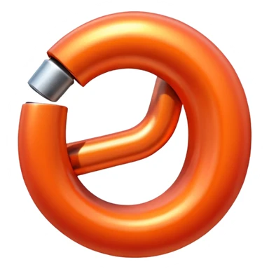 red orange link sticker