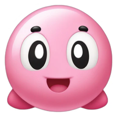 kirby qui fait un coeur sticker