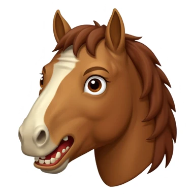 Angry horse emoji sticker