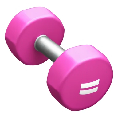 Pink dumbbell  sticker