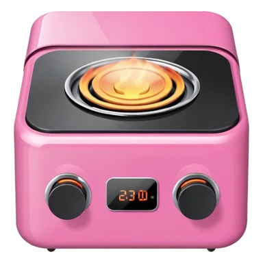 pink portable stove sticker