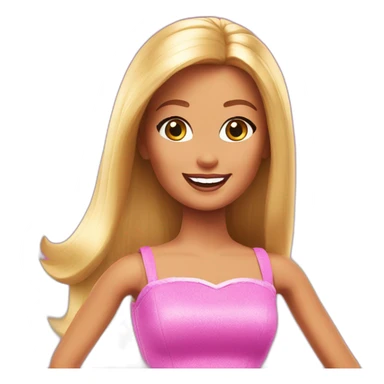 Barbie joking sticker