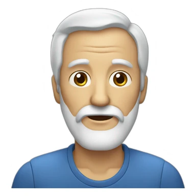 old man with beard sticker