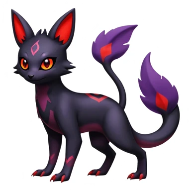 Salandit-Umbreon-Noibat-Litten-Hybrid (Full body) sticker