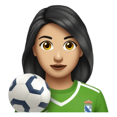 Georgina Rodríguez con playera de fútbol  sticker