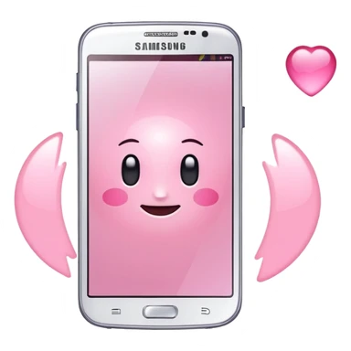 Light pink samsung phone sticker