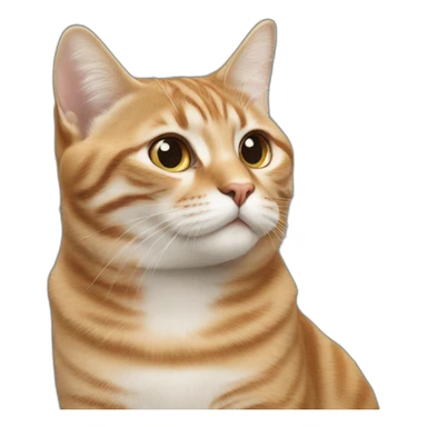 M propre sur un chat sticker