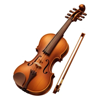 Violin with a sad face and tears sticker