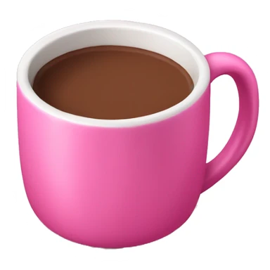 Hot chocolate pink  sticker