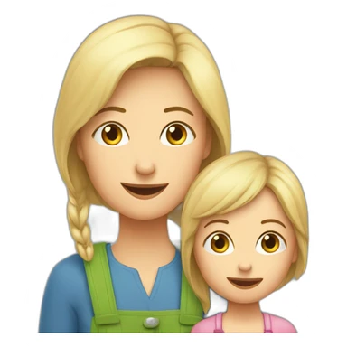 Nasenspitze an Nasenspitze Mutter und Sohn sticker