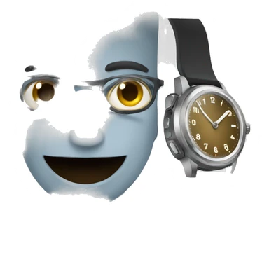 personne regardant sa montre  sticker