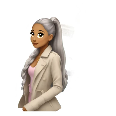 Ariana grande talking to gorge brige sticker