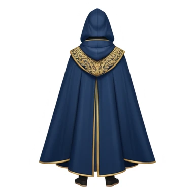 Zauberer reiseumhang von hinten sticker