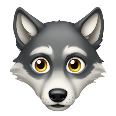 a wolf have 10 eyes sticker