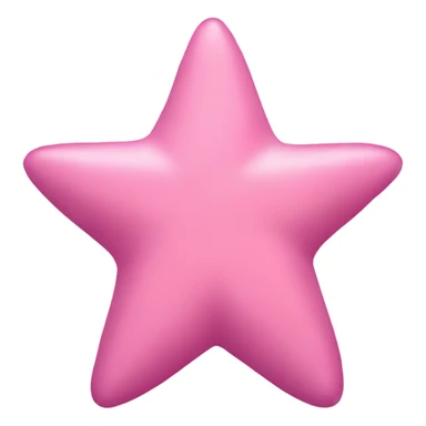 Estrella de mar color rosado claro sticker