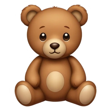 Cute brown teddy bear  sticker