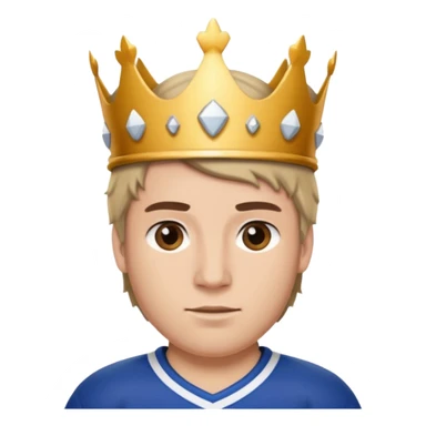 King Hockey player sticker