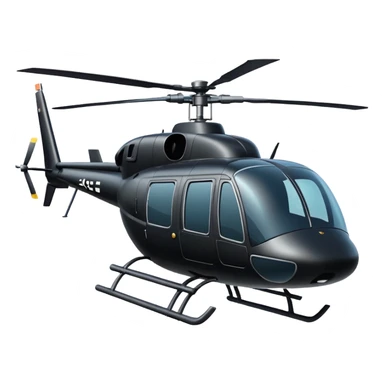 Black helicopter  sticker