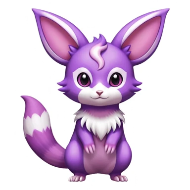 Shiny Furret-Espeon-Noibat-Hybrid (Full body) sticker
