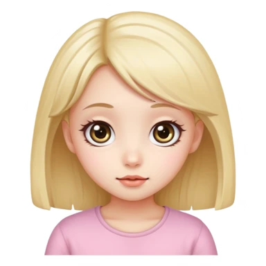 Cute kawaii girl sticker