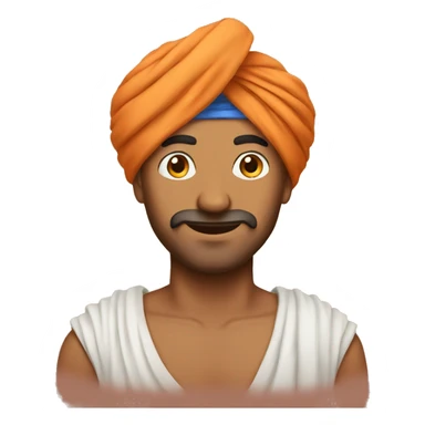 indian guy with turban sticker