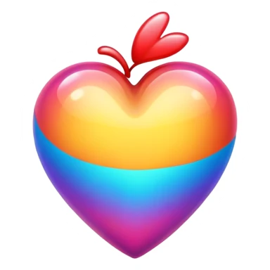 colorful heart sticker