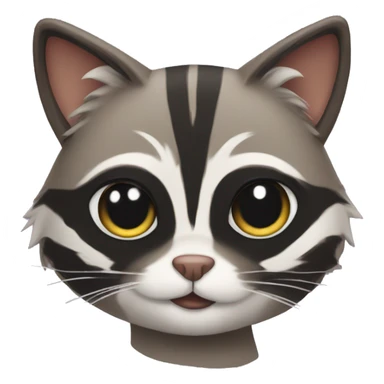 Cat that’s look like a raccoon  sticker
