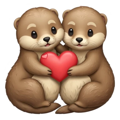 loutre+coeur sticker