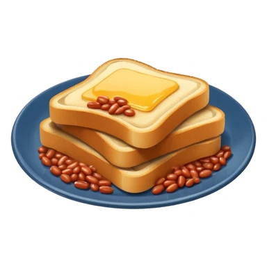 Toast and beans sticker