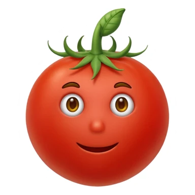 Eine Tomate mit Gesicht, Armen, Beinen  sticker