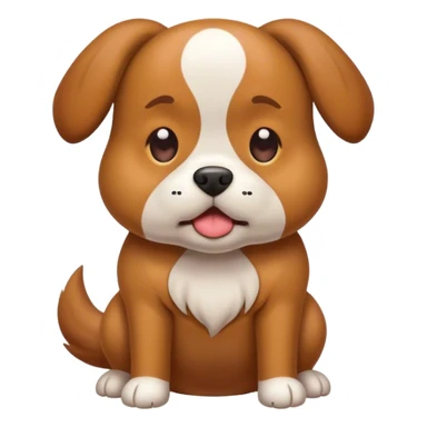 A dog pooping sticker