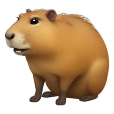 capybara distraught sticker
