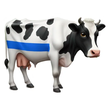 Cow wearing a Honduran flag sticker