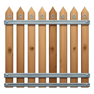 Cedar and oak posts fence with thin Galvanized wire sticker