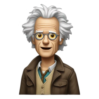 Emmett Brown sticker