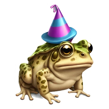toad with party hat sticker