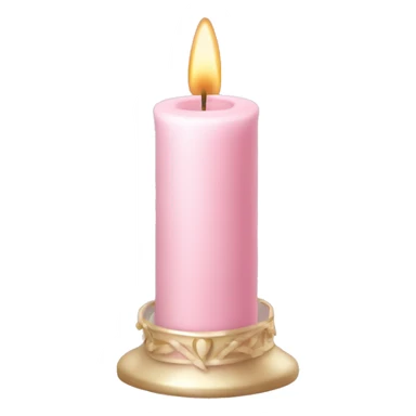 pastel pink christmas candle  sticker