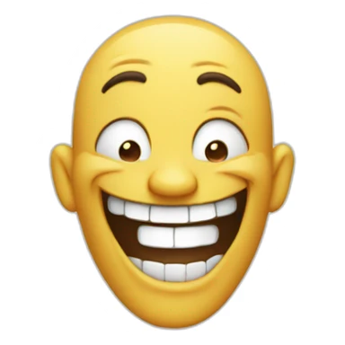 laughing like a mad person sticker