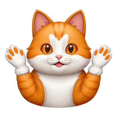 Cat clapping sticker