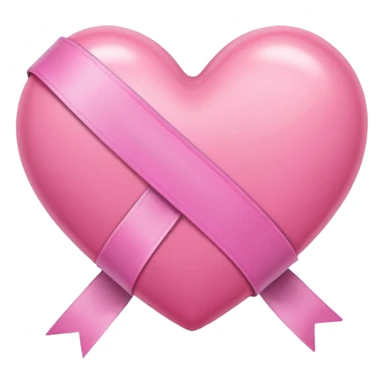 A pink heart design by pink ribon sticker