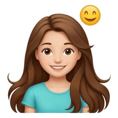 summer vibes girl brun hair long hair sticker