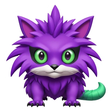  exotic tropical cyber-Litten-Noivern-Stitch-Noibat-Trico-Fakémon-Pokémon-Vernid-creature sticker