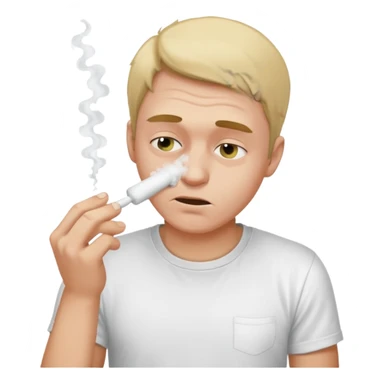 Guy snorting cocaine emoji sticker