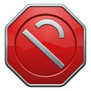 No Entry Symbol sticker