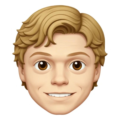 evan peters smirking sticker