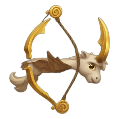 male sagittarius's (mythical creature) detailed sticker