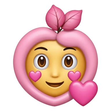 Um coração cor de rosa claro, e atenção com vários acessórios super fofoss sticker