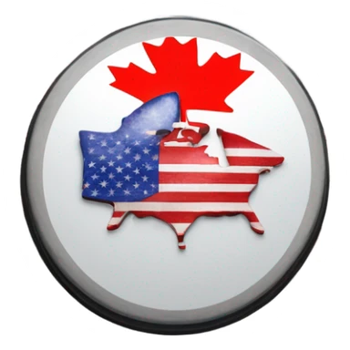 Canada vs USA sticker